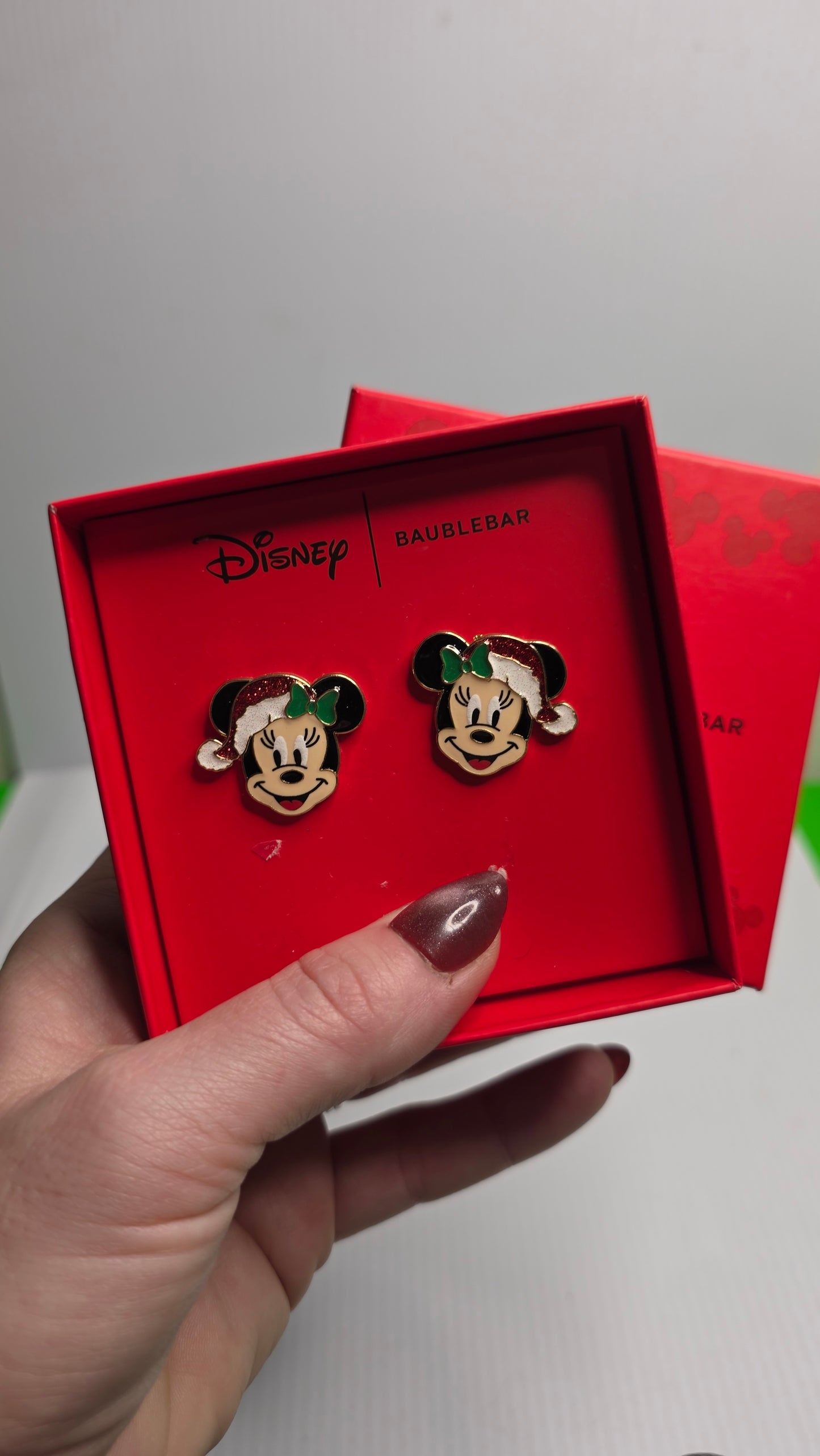 Minnie Christmas Earrings