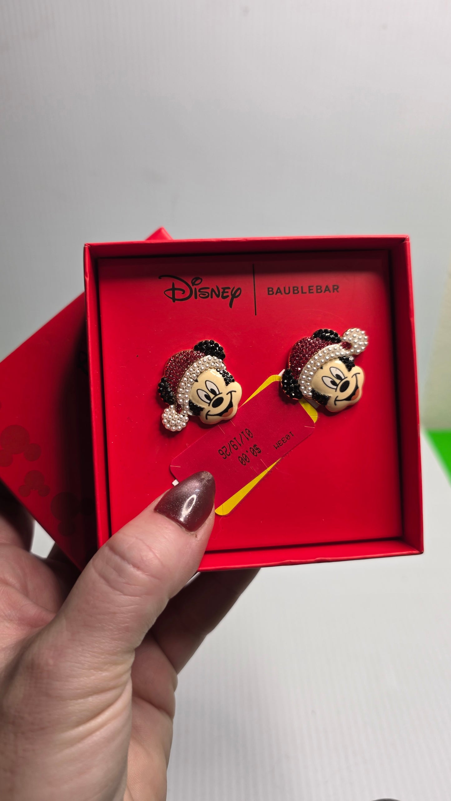 Mickey Christmas Earrings