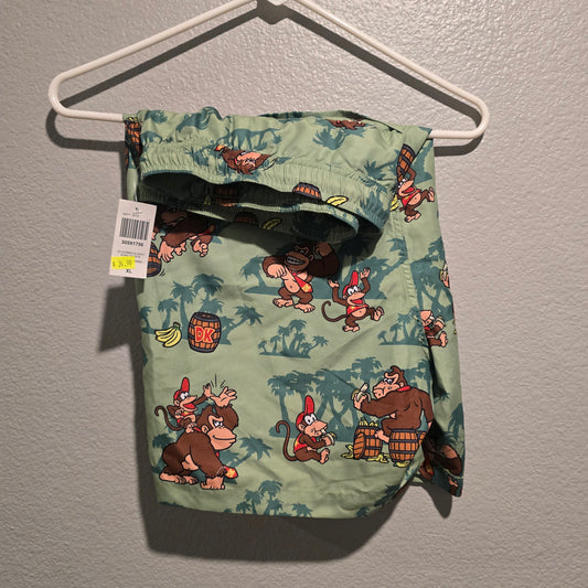 Donkey Kong Swim Trunks L